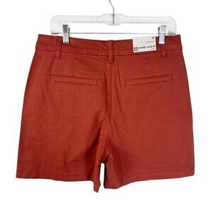 Anne Klein Women's 10 Chino Shorts Terra Cotta NWT Inseam 5.75" Slight Stretch